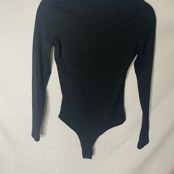 BETTER BE BASIC BLACK LONG SLEEVE BODYSUIT - Picture 4 of 5